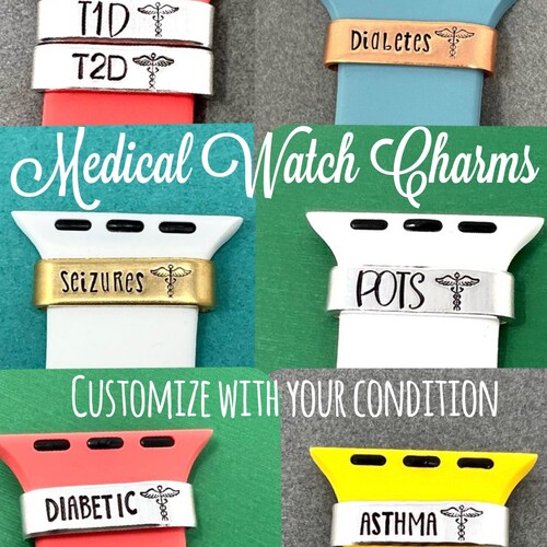 Custom Medical Alert Apple Watch Band Etsy
