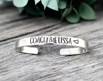 Cheer Bracelet, Personalized Gift, Cheerleader Jewelry, Hand
