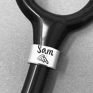 Stethoscope ID Tag, Custom Stethoscope Tag, Stethoscope Charm, Stethoscope Name Tag, Nurse School Gift, Doctor Gift, Medical Student Gift