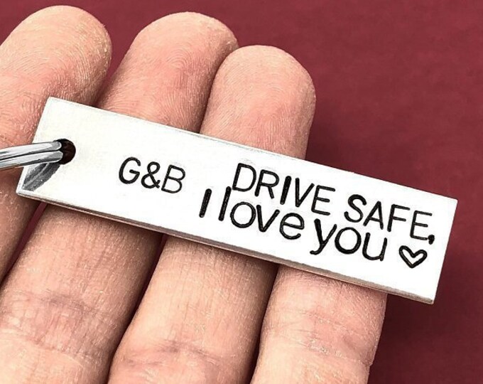 Drive Safe I Need You Keychain Initials Keychain Etsy