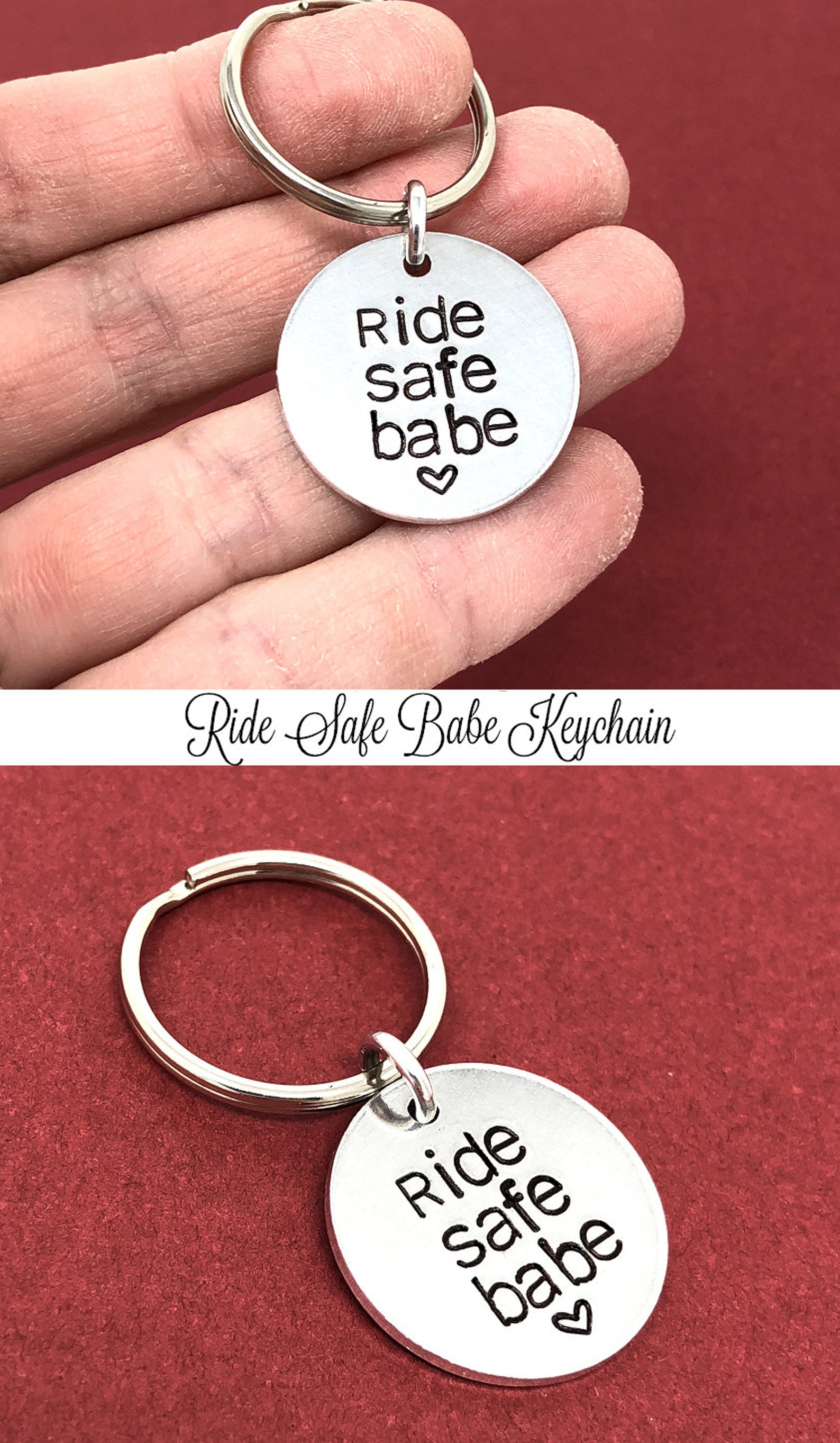 Ride Safe Babe Keychain Ride Safe Keychain Drive Safe Keychain Etsy