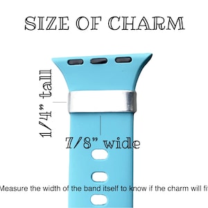 Charms de reloj personalizados, Charm de alerta médica para correa de reloj, Etiqueta de identificación médica para brazalete de reloj inteligente, Alergias, Diabético, Epiléptico, Charm personalizado imagen 2