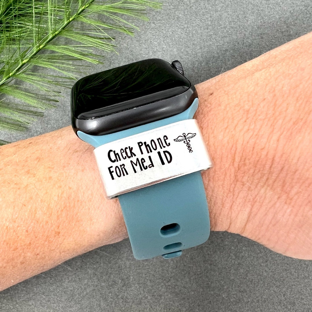 Check Phone for Medical ID Watch Band Charm Emergency Medical Etsy