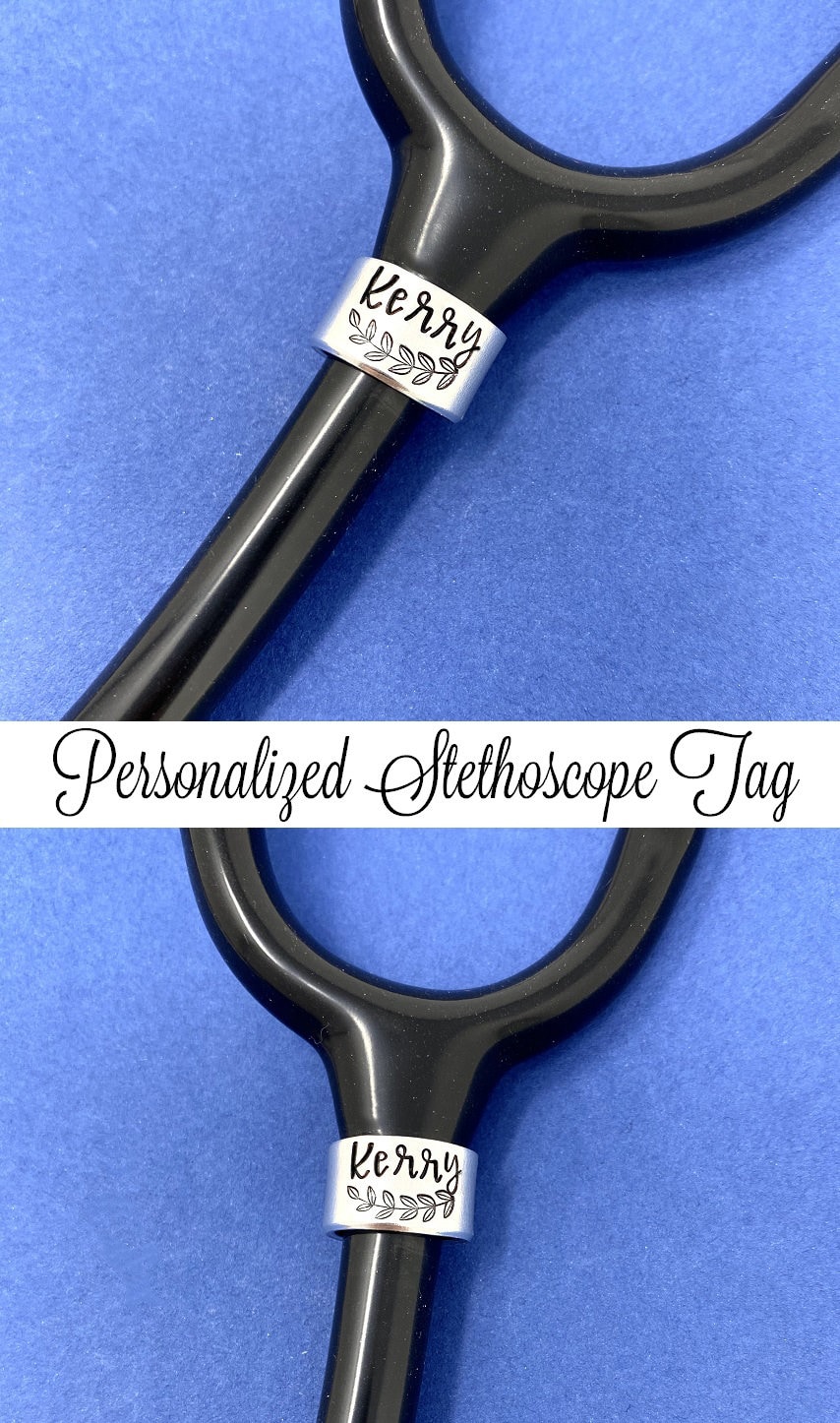 Stethoscope Name Tag Custom Stethoscope Tag Stethoscope Etsy