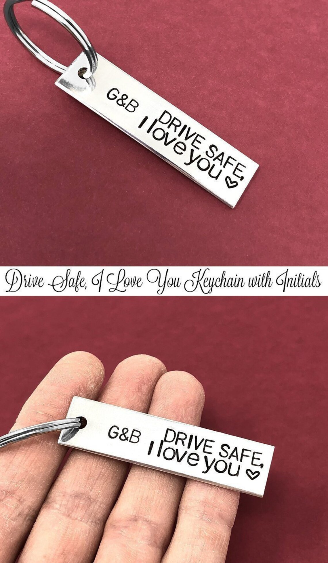 Drive Safe Keychain Drive Safe I Love You Keychain Trucker Etsy