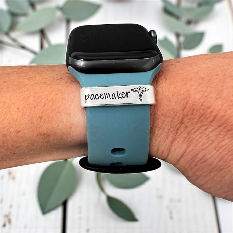 Charms de reloj personalizados, Charm de alerta médica para correa de reloj, Etiqueta de identificación médica para brazalete de reloj inteligente, Alergias, Diabético, Epiléptico, Charm personalizado imagen 6