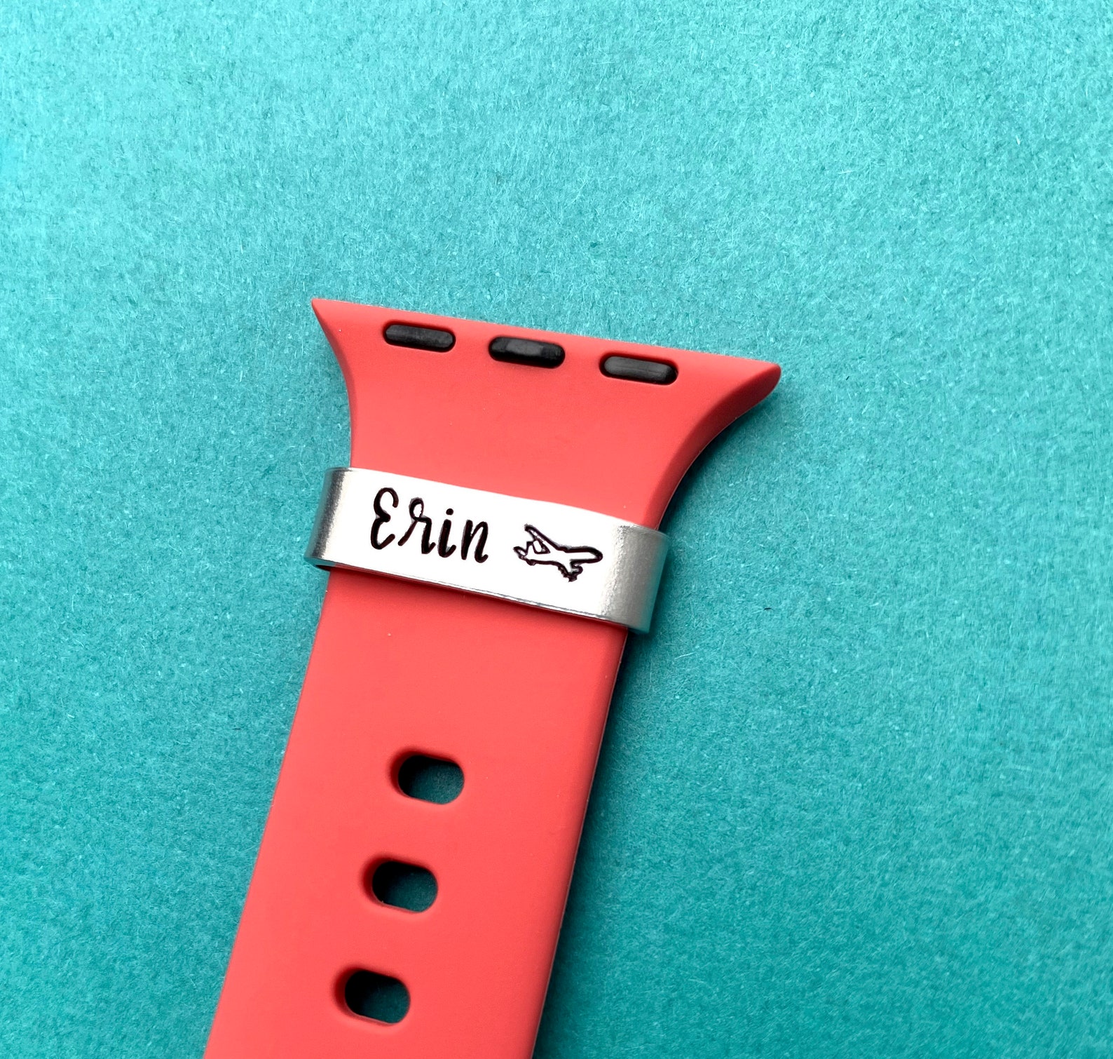 Personalized Name Watch Band Charm Flight Attendant Gift Etsy