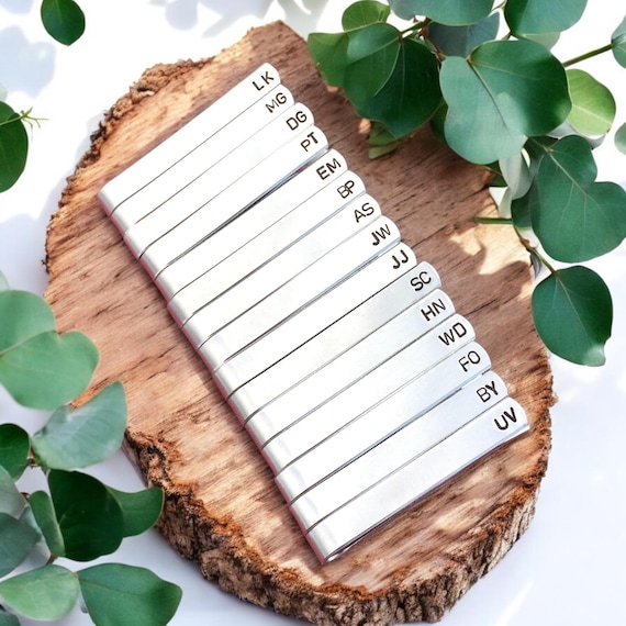 Set Gemelli E Fermacravatte Personalizzato - Iniziale A-Z, Acciaio Inox Nero, Con Scatola Regalo, Per Uomo - Foto 6