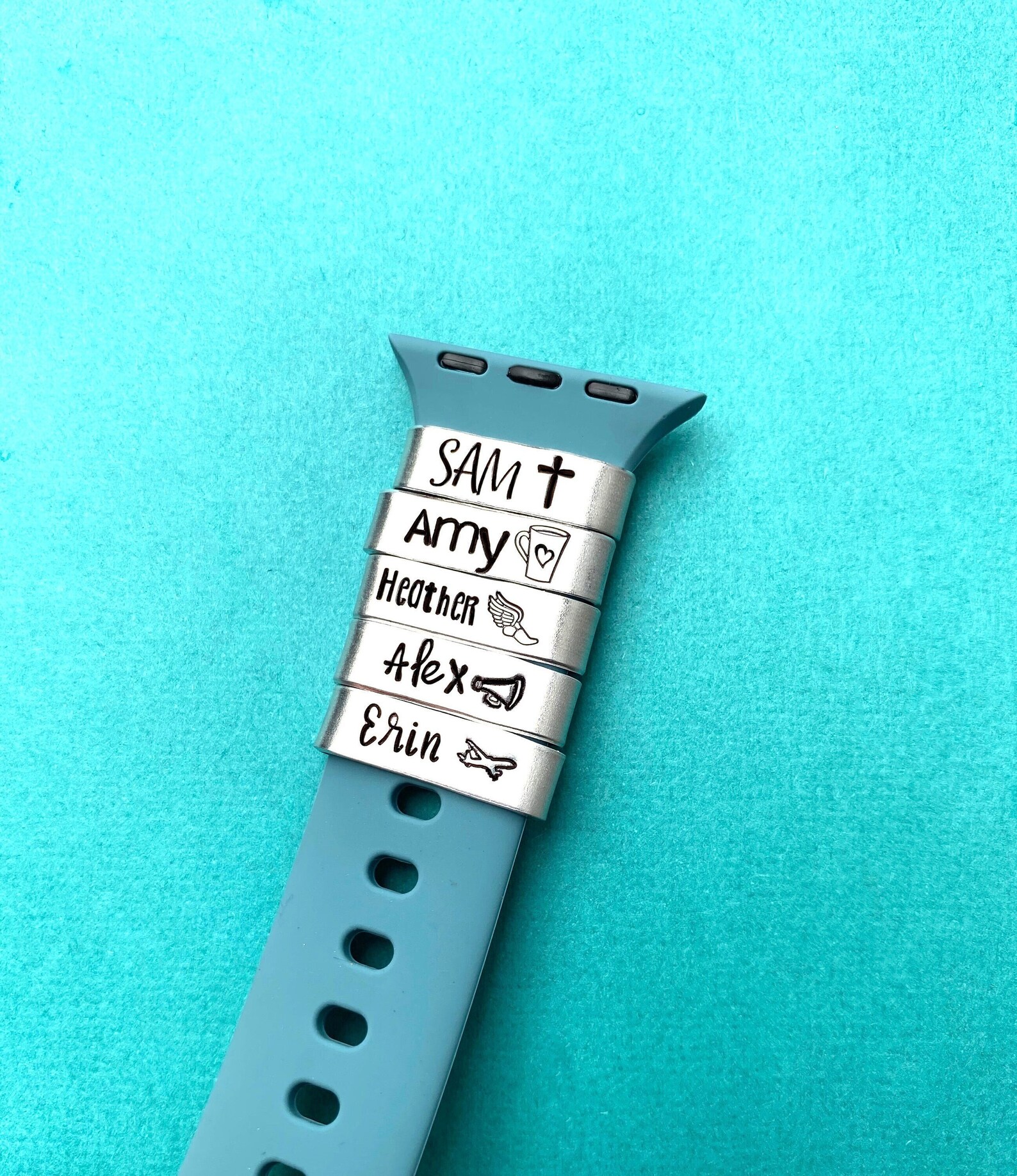 Personalized Watch Band Charm Smart Watch Charm Personalized Etsy