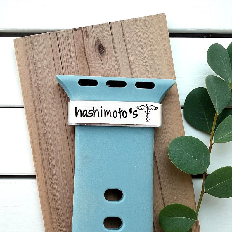 Charms de reloj personalizados, Charm de alerta médica para correa de reloj, Etiqueta de identificación médica para brazalete de reloj inteligente, Alergias, Diabético, Epiléptico, Charm personalizado imagen 9