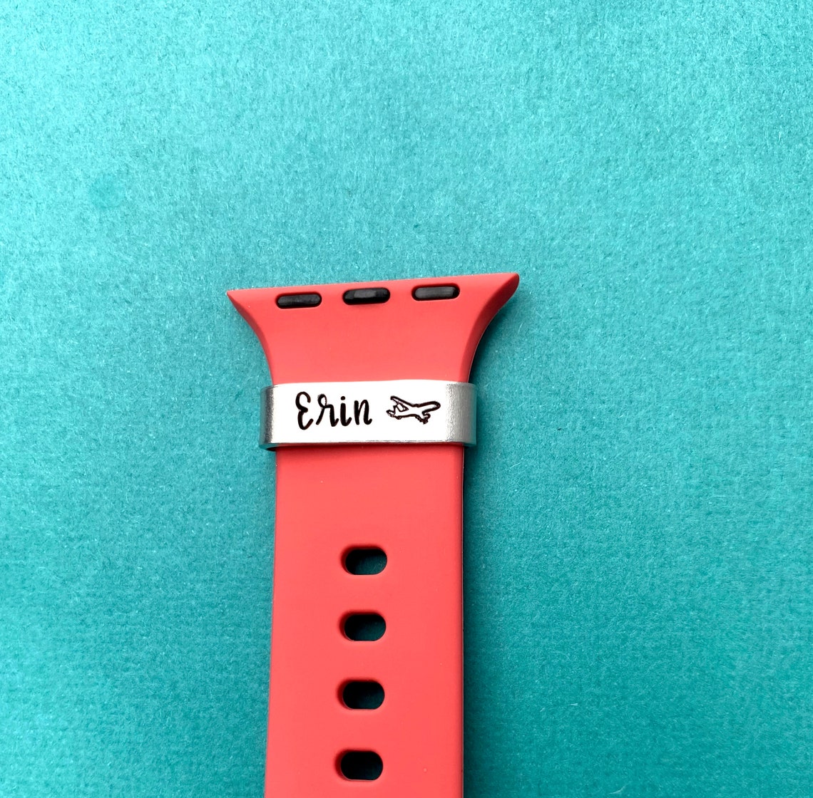 Personalized Name Watch Band Charm Flight Attendant Gift Etsy