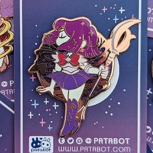 Glitter Pin - Sailor Saturn Henshin