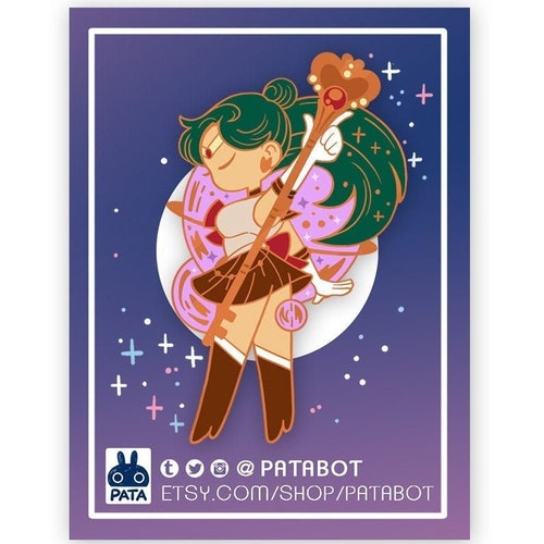Glitter Pin - Sailor Pluto Henshin