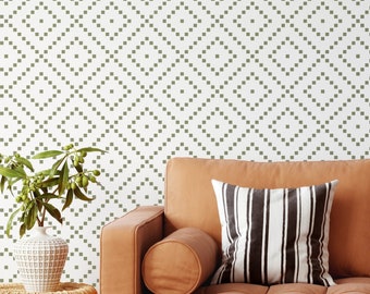 OWEN- Large Wall Stencil- Reusable Geometic Pattern Stencil For Painting- Accent Wall Stencil