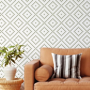 OWEN- Large Wall Stencil- Reusable Geometic Pattern Stencil For Painting- Accent Wall Stencil