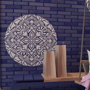 Boho Mandala Stencil Reusable Stencil for Painting Walls, Floor