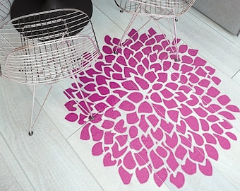 Large flower wall stencils for painting- floral wall stencil for painting- modern wall stencil