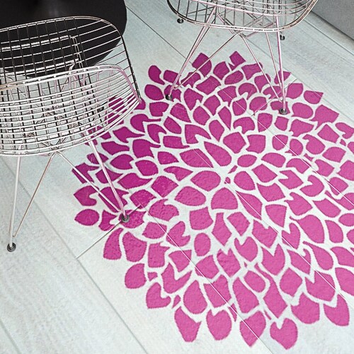 Large Flower Wall Stencils for Painting Floral Wall Stencil Etsy