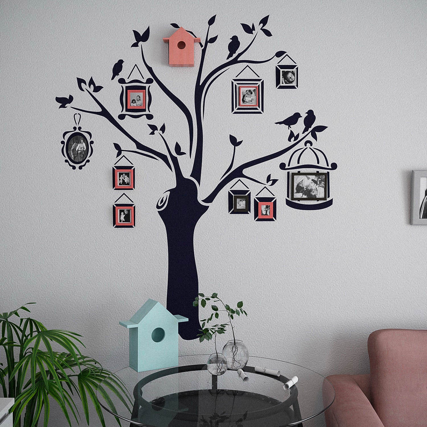 FAMILY TREE wall stencils pack large wall stencils tree wall | Etsy