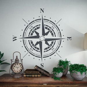 Traveler Compass Rose Stencil Reusable Stencil For Painting Wall and Floor Stencil Large Mandala Stencils StencilsLAB image 4