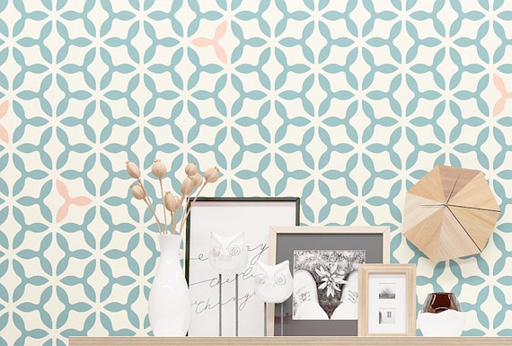 Reusable Wall Stencil- Wall Stencils Large Seamless Triangle Pattern Stencil Modern Geometric Wall Stencil Wall Decor Stencil