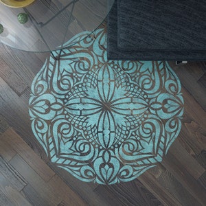 Mandala Stencil For Painting Walls And Floor- Furniture Decor Stencil- Large Mandala Wall Art Stencil