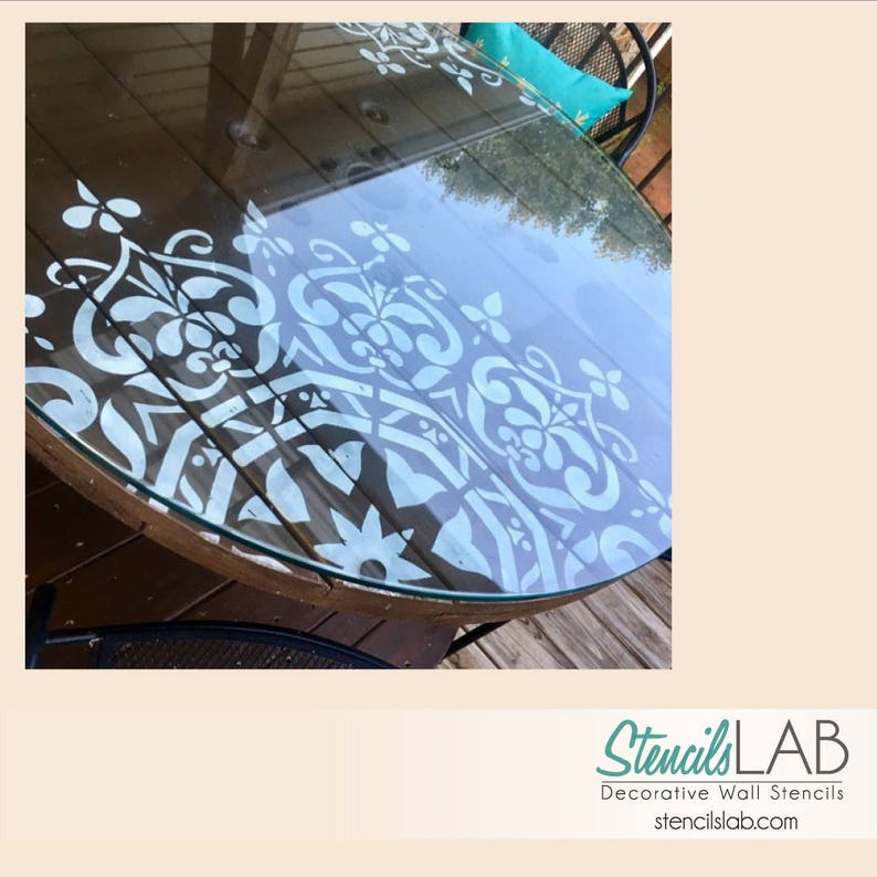 Mandala Style Stencil Furniture Stencils Large Wall Painting Stencils Large Mandala Stencils StencilsLAB image 4