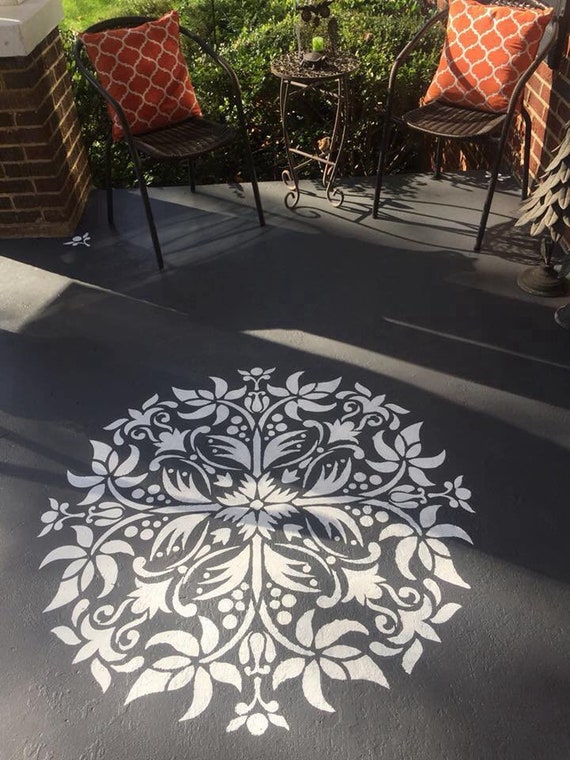 Download Mandala Stencil Floor Decor Stencil Wall Painting Stencils Etsy