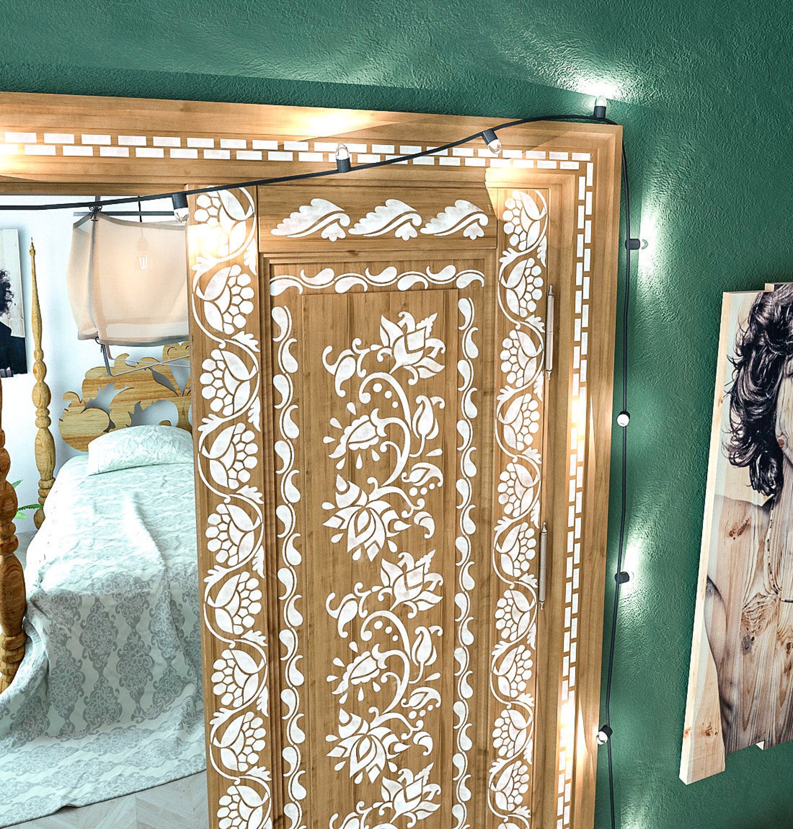 Boho Stencil Kit Furniture Stencil Kit Boho Furniture Etsy