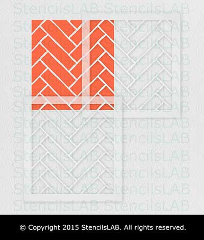 Stencil For Painting Wall And Floor Chevron Wall Stencil Brick Wall Pattern Stencil- Faux Brick Wall Stencil Wall Stencil