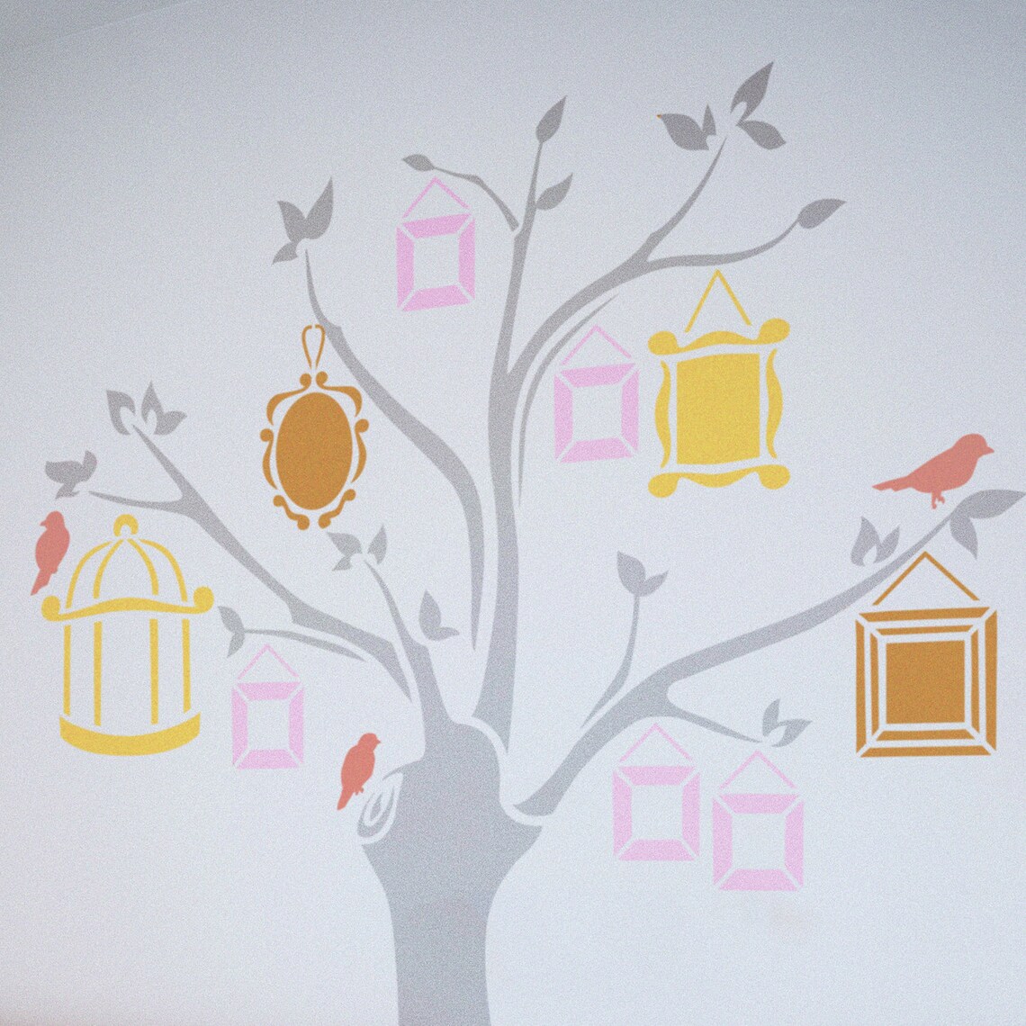 FAMILY TREE wall stencils pack large wall stencils tree wall Etsy