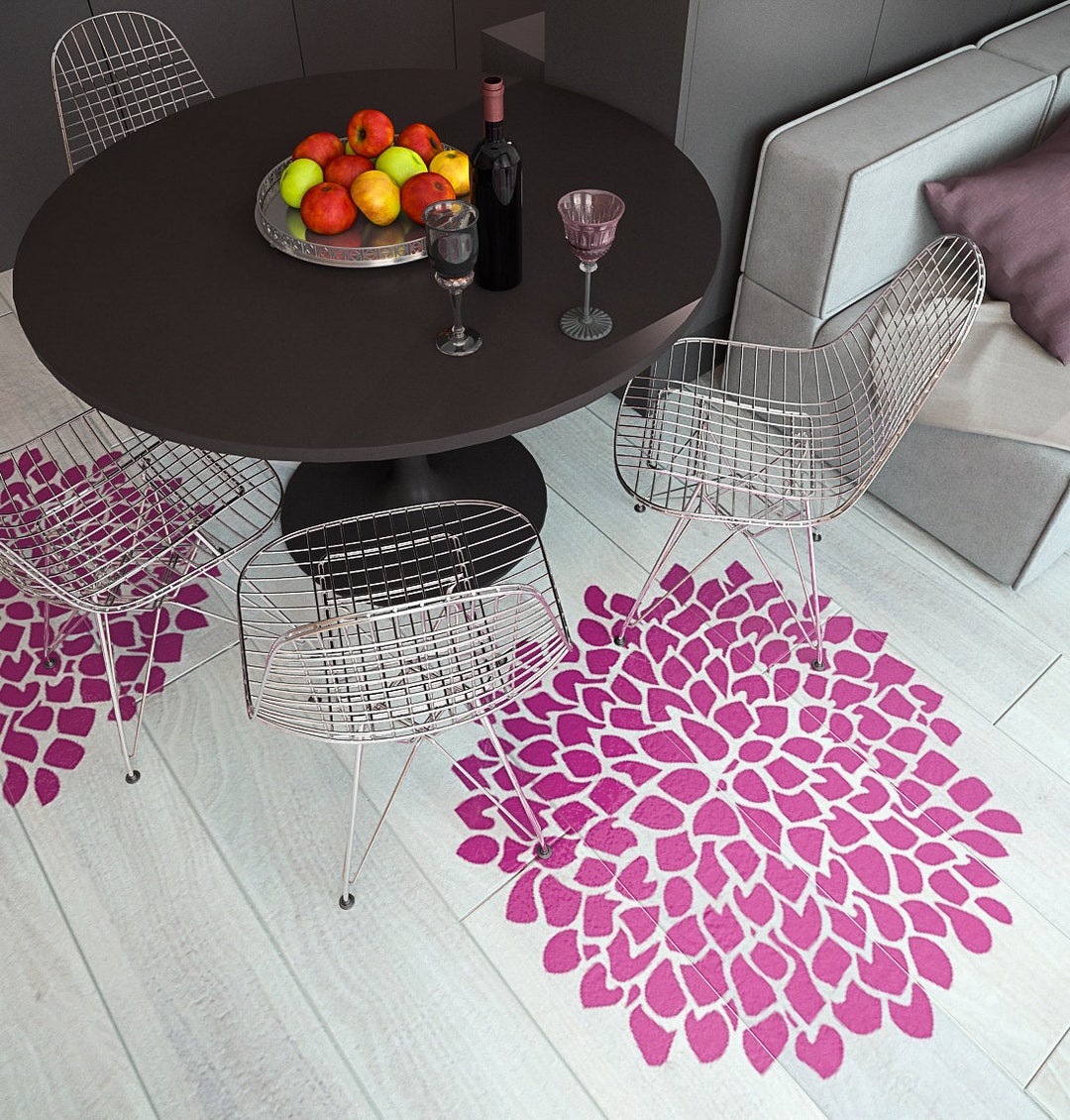 Large Flower Wall Stencils for Painting Floral Wall Stencil for Painting Modern Wall Stencil Etsy