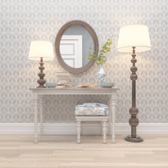 Vintage Wall Stencil Classic Design Stencil Reusable Wall - Etsy