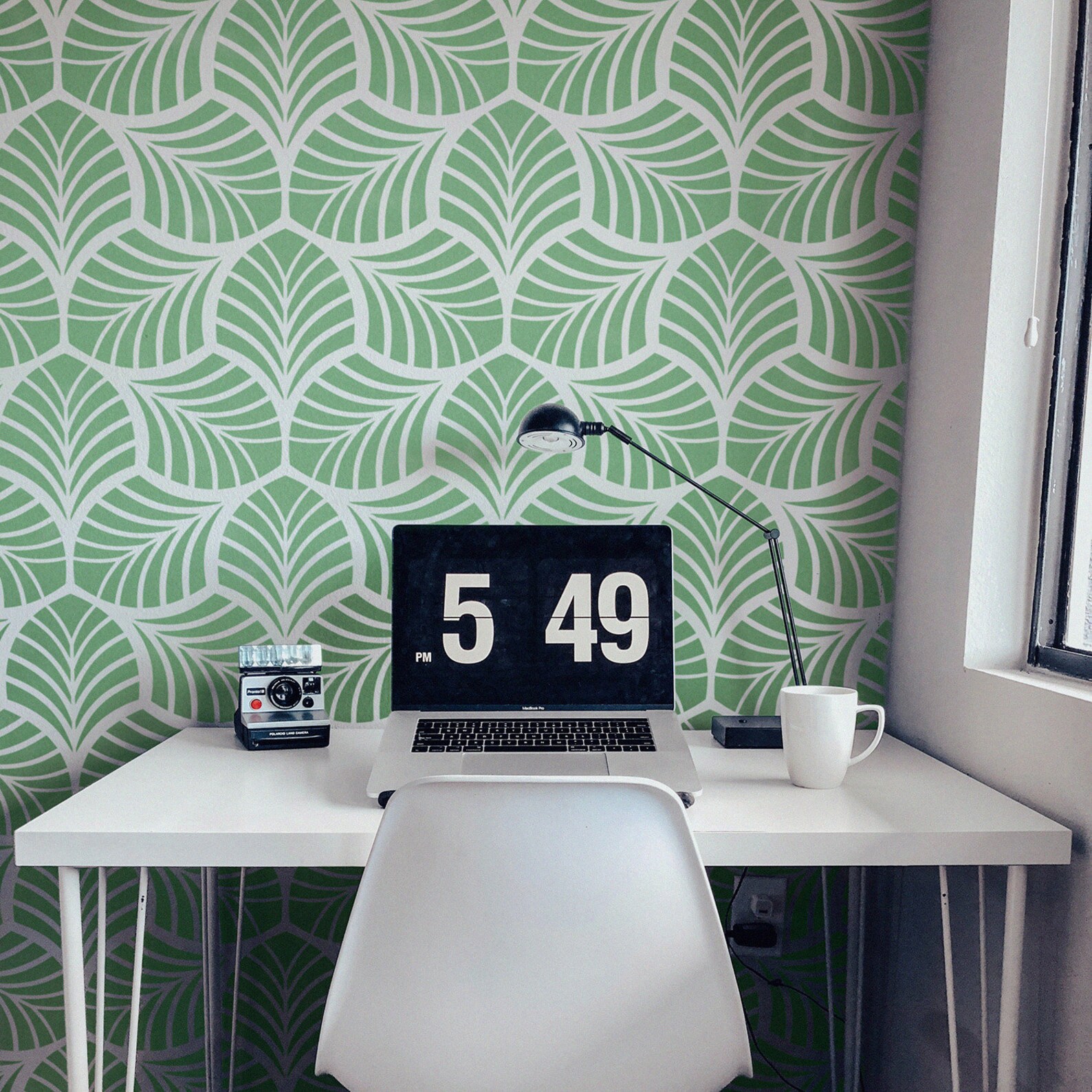 Wall Stencil Extra Large Wall Stencils Leaf Pattern Wall Etsy Canada