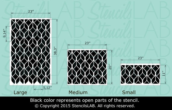Vintage Wall Stencil Classic Design Stencil Reusable Wall - Etsy