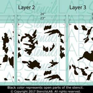 Camouflage Stencil - Multilayer Camouflage Stencil - Camo Stencil ...