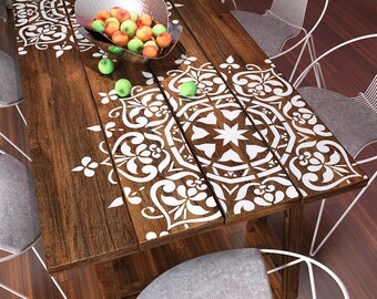 Mandala estilo plantilla - plantillas de muebles grandes - plantillas de pintura de pared- grandes plantillas Mandala Mandala- plantillas de plantillasLAB