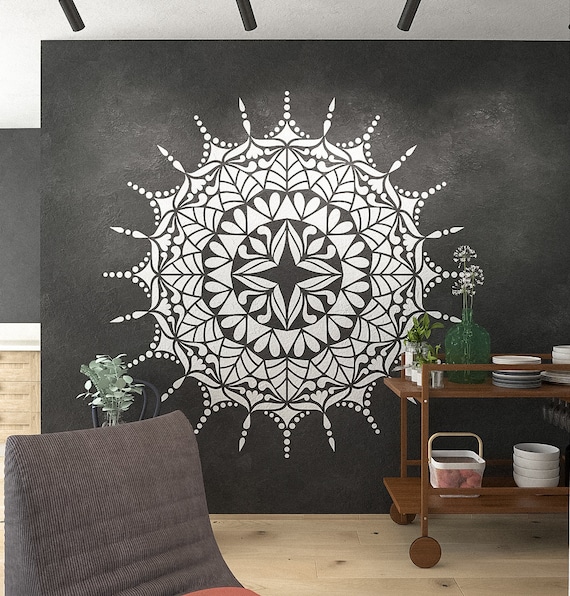 LUCIA Wall Stencil for Painting Reusable Wall Art Stencils Large Wall Painting  Stencil Allover Stencil for Paint 