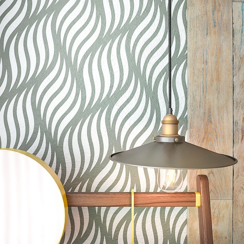 Decorative Wall Stencil Unique Design Wall Stencil Etsy