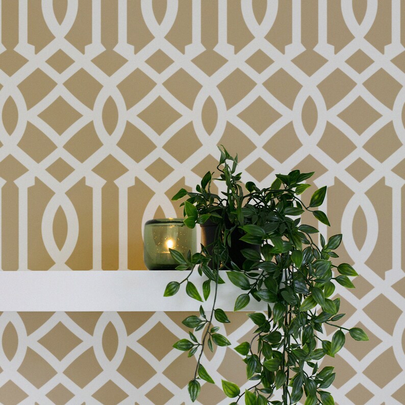 Moroccan Wall Stencil Allover Stencils Reusable Painting