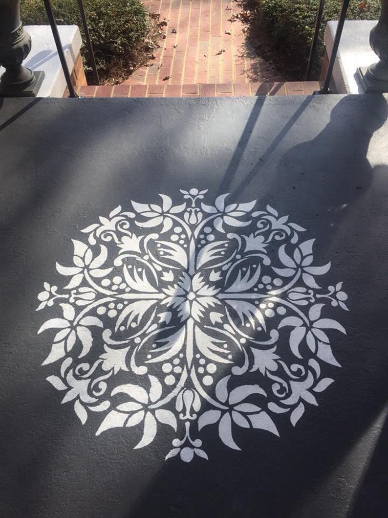 Mandala Stencil Floor Decor Stencil Wall Painting Stencils Etsy