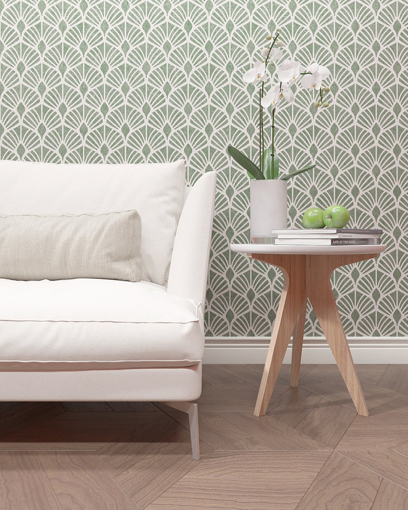 Large Decorative Wall Stencils Wall Stencil Geometic Pattern Etsy