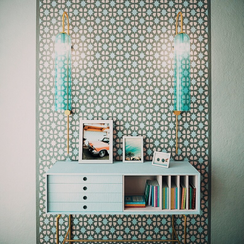 Large Wallpaper Stencils Large Wall Stencils for Painting Etsy