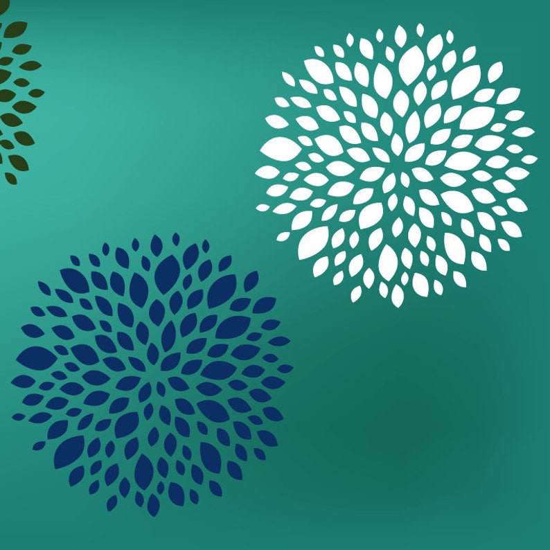 Flower Stencil Large Stencil for Walls Reusable Wall | Etsy