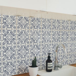 GRACIA Portuguese Tile Stencil Spanish Tile Stencil Reusable Tile Stencils Wall And Floor Stencils StencilsLAB Tile Stencils image 4