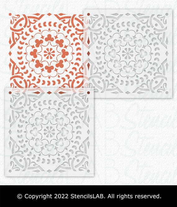 Dekorativ Beton Stencil () Dekorativ Beton Stencil