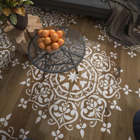 Buy Mandala Floor Stencil Furniture Decor Stencil Large Reusable