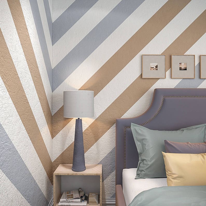 STRIPES Wall Stencil Allover Wall Stencils Wall Stencils Etsy