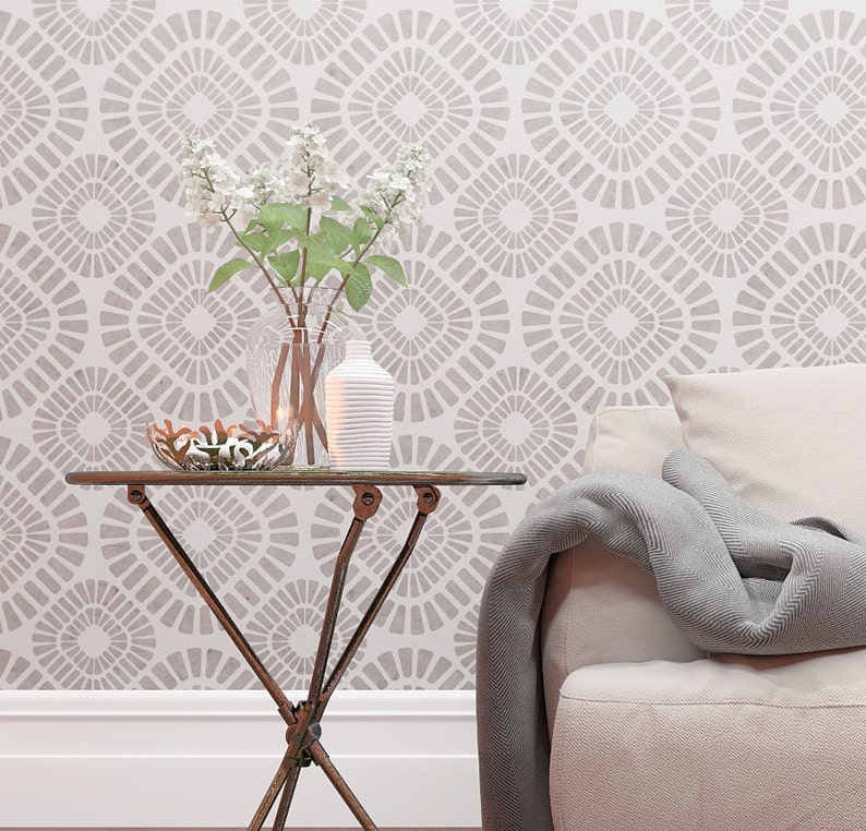 AVENUE Wall Stencil Large Geometric Wall Stencils Reusable Etsy UK