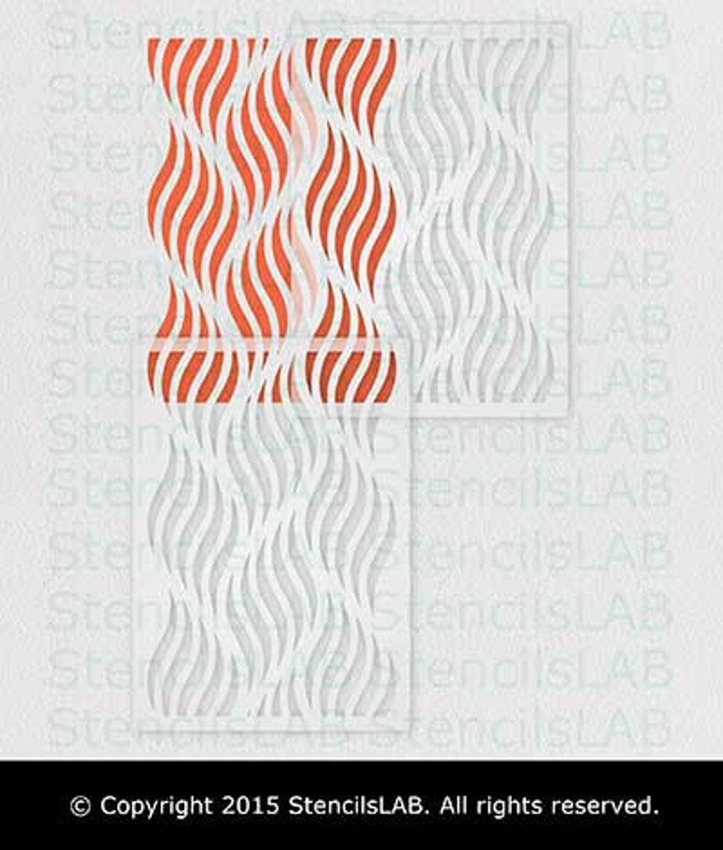 Decorative Wall Stencil Unique Design Wall Stencil Etsy